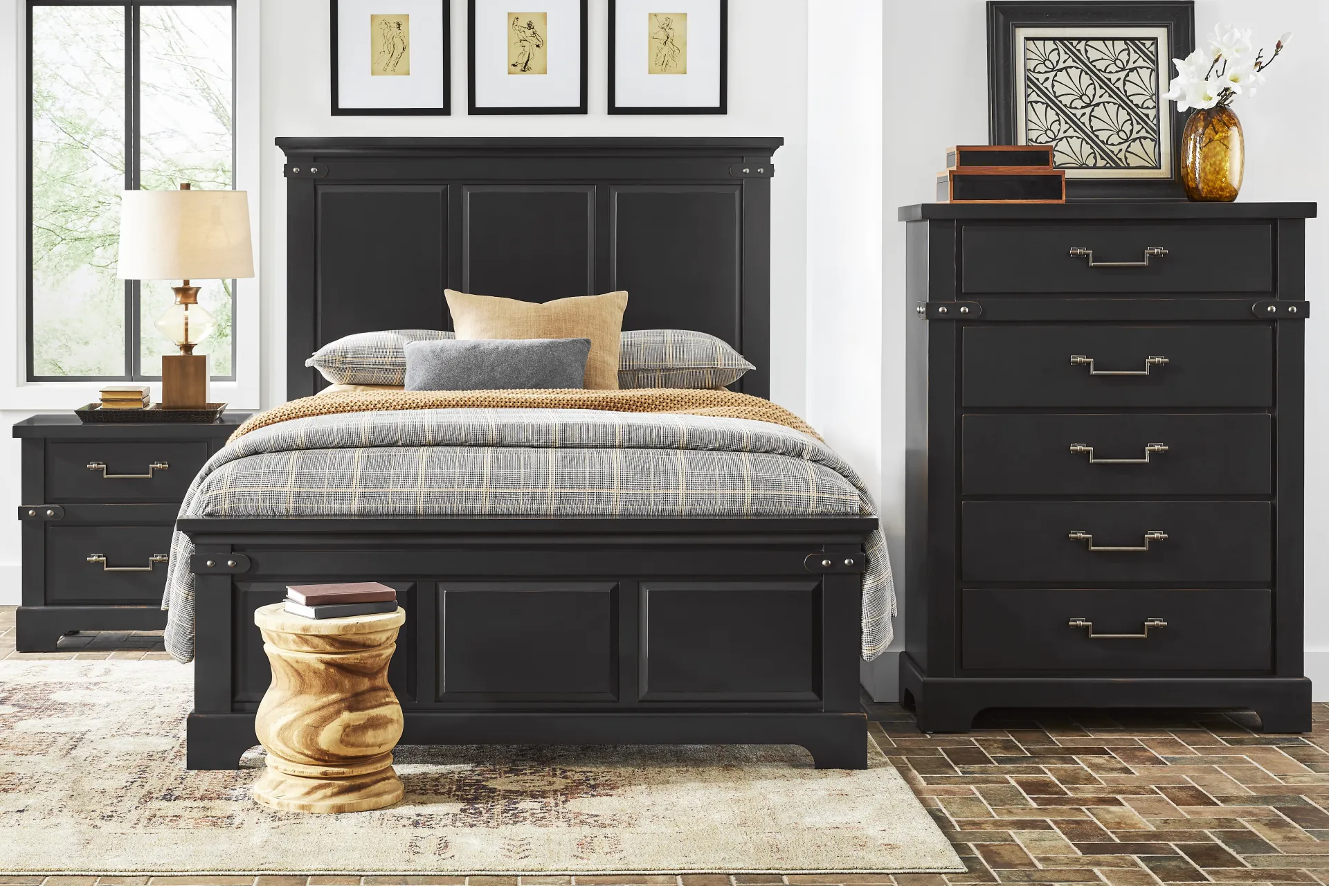 Fairhaven Black Nightstand - Image 1