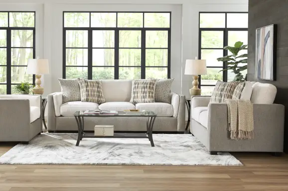 Alcott Gray Loveseat
