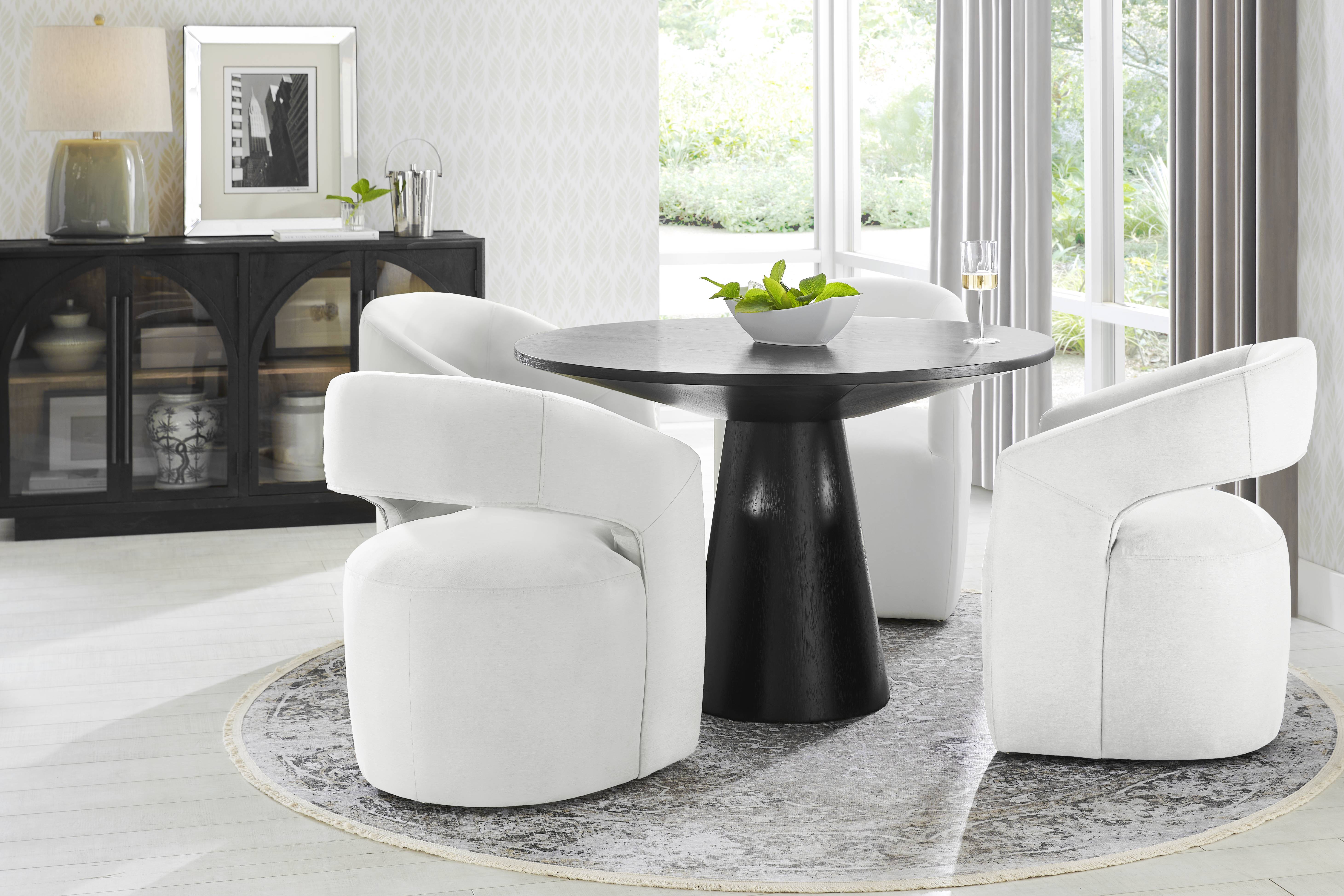 Kendall Black 48" Round Dining Table