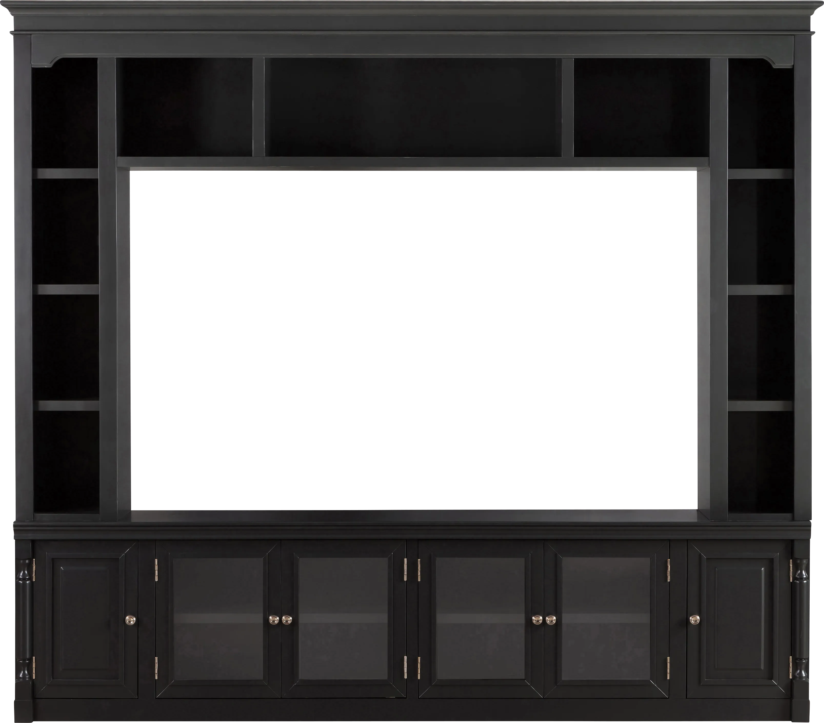 Beidiman II Charcoal 3 Pc Wall Unit with 98.5 in. Console - Thumbnail - Image 1