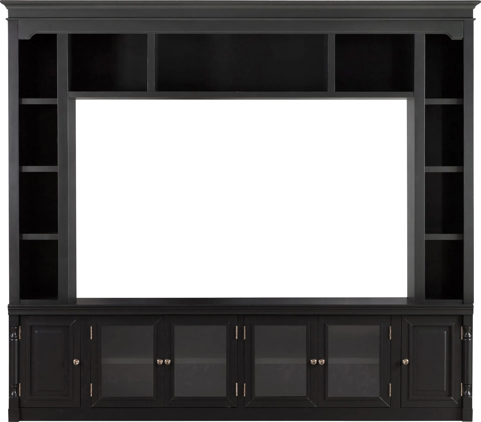 Beidiman II Charcoal 3 Pc Wall Unit with 98.5 in. Console - Image 1