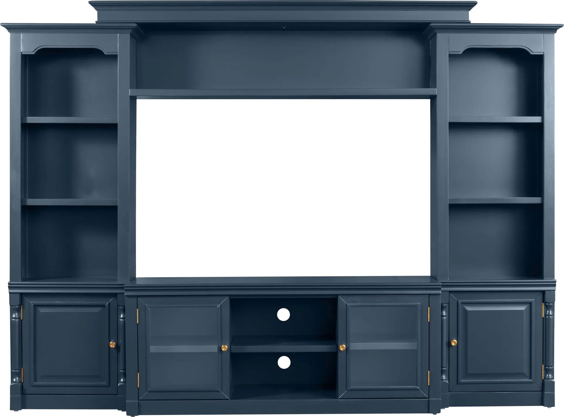 Beidiman I Blue 4 Pc Wall Unit with 104.5 in. Console - Image 1