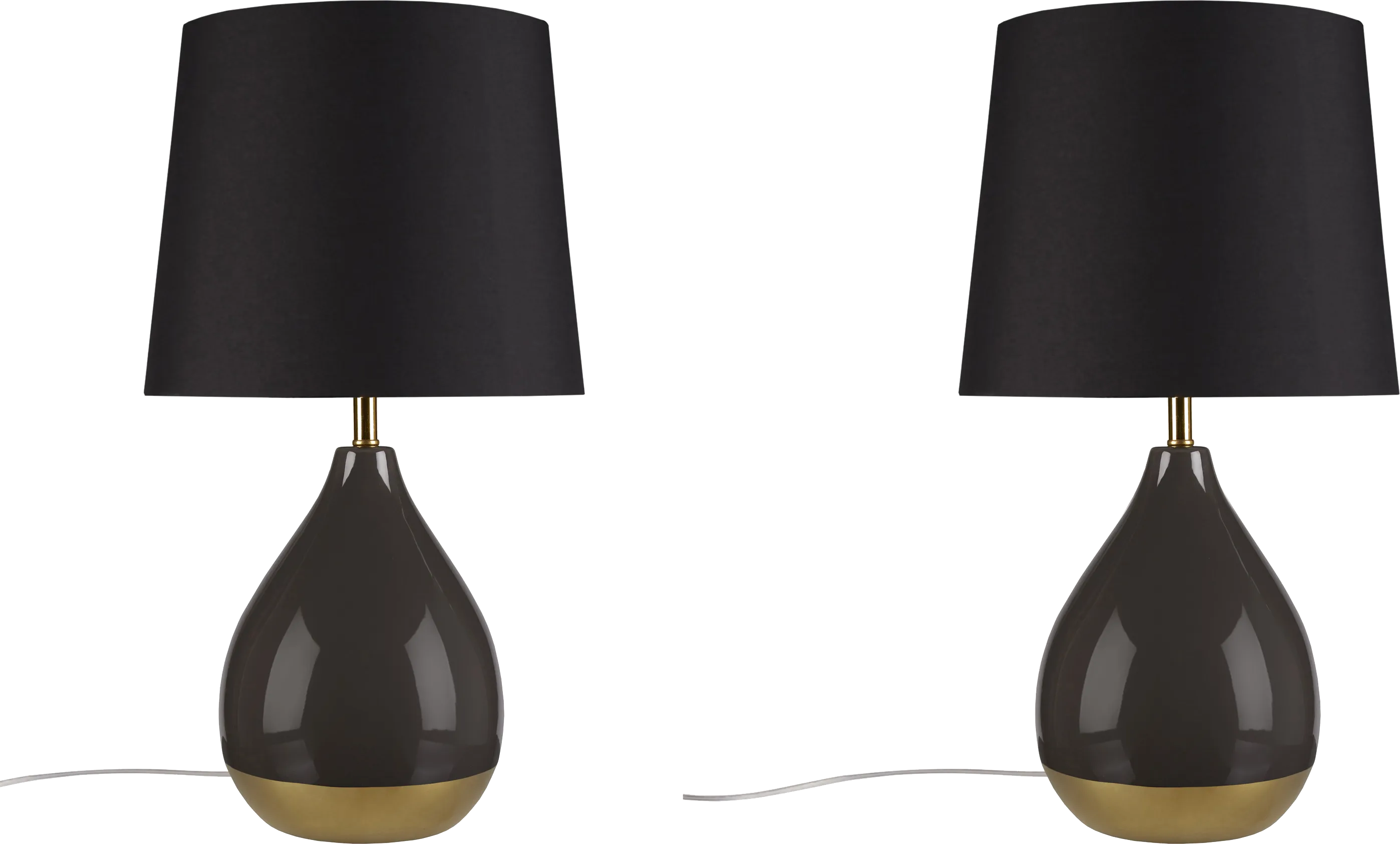 Allamanda Court Black Table Lamps, Set of 2 - Thumbnail - Image 1