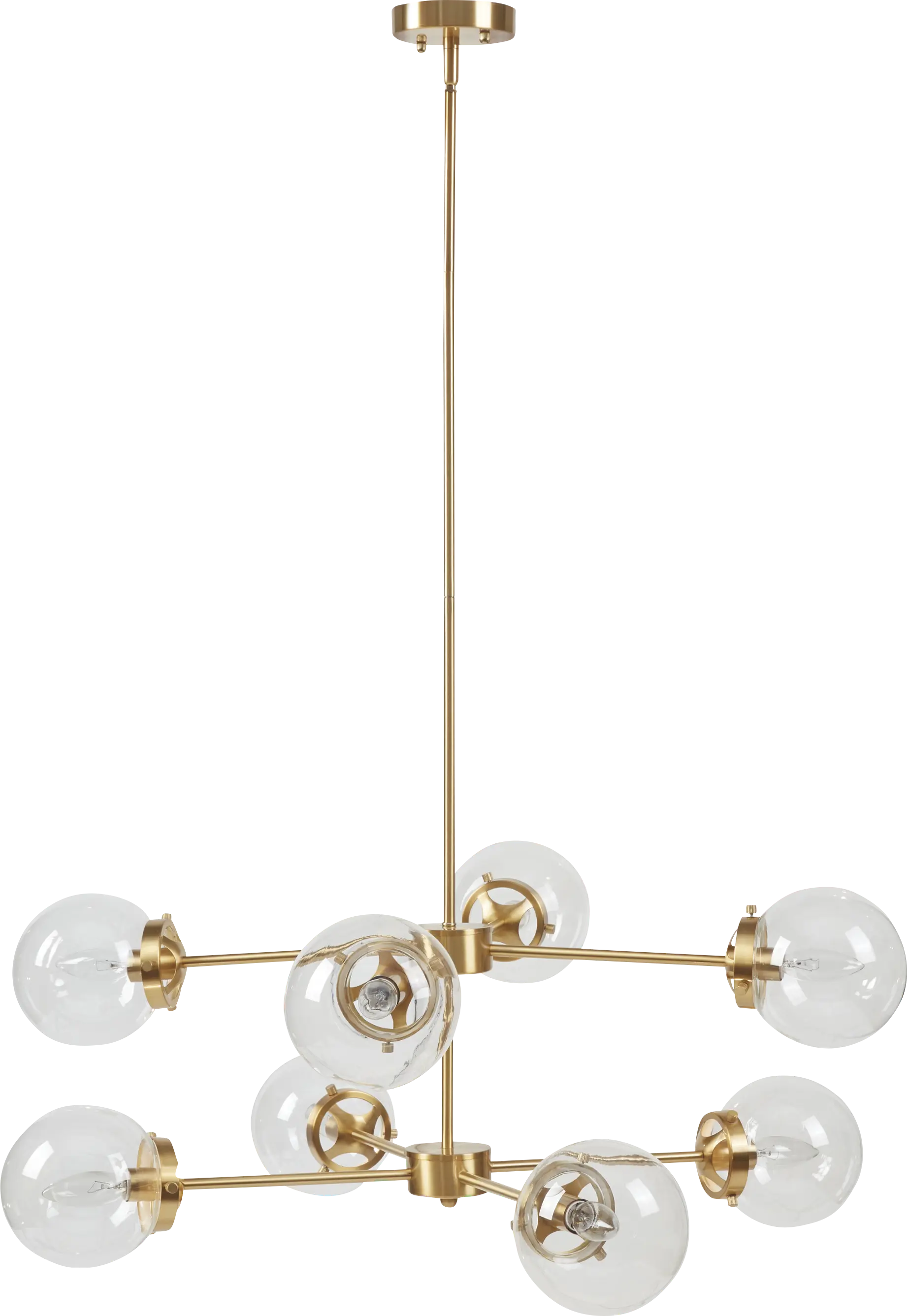 Ensign Place Gold Chandelier