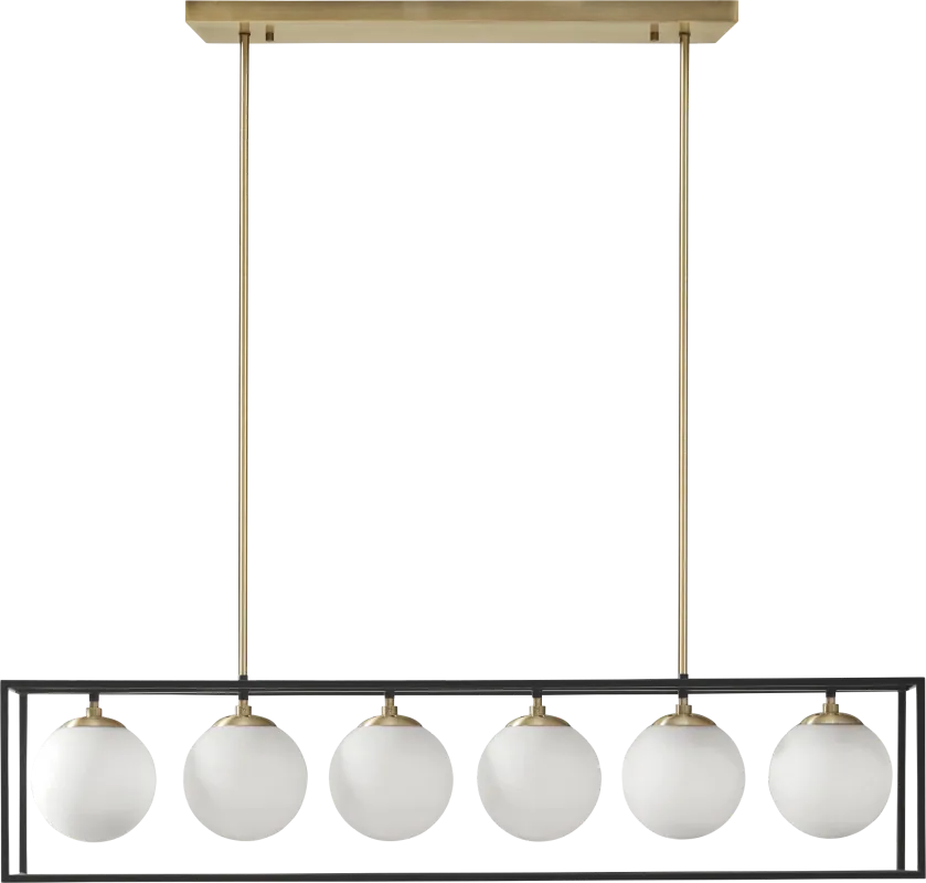 Flotilla View Black Chandelier