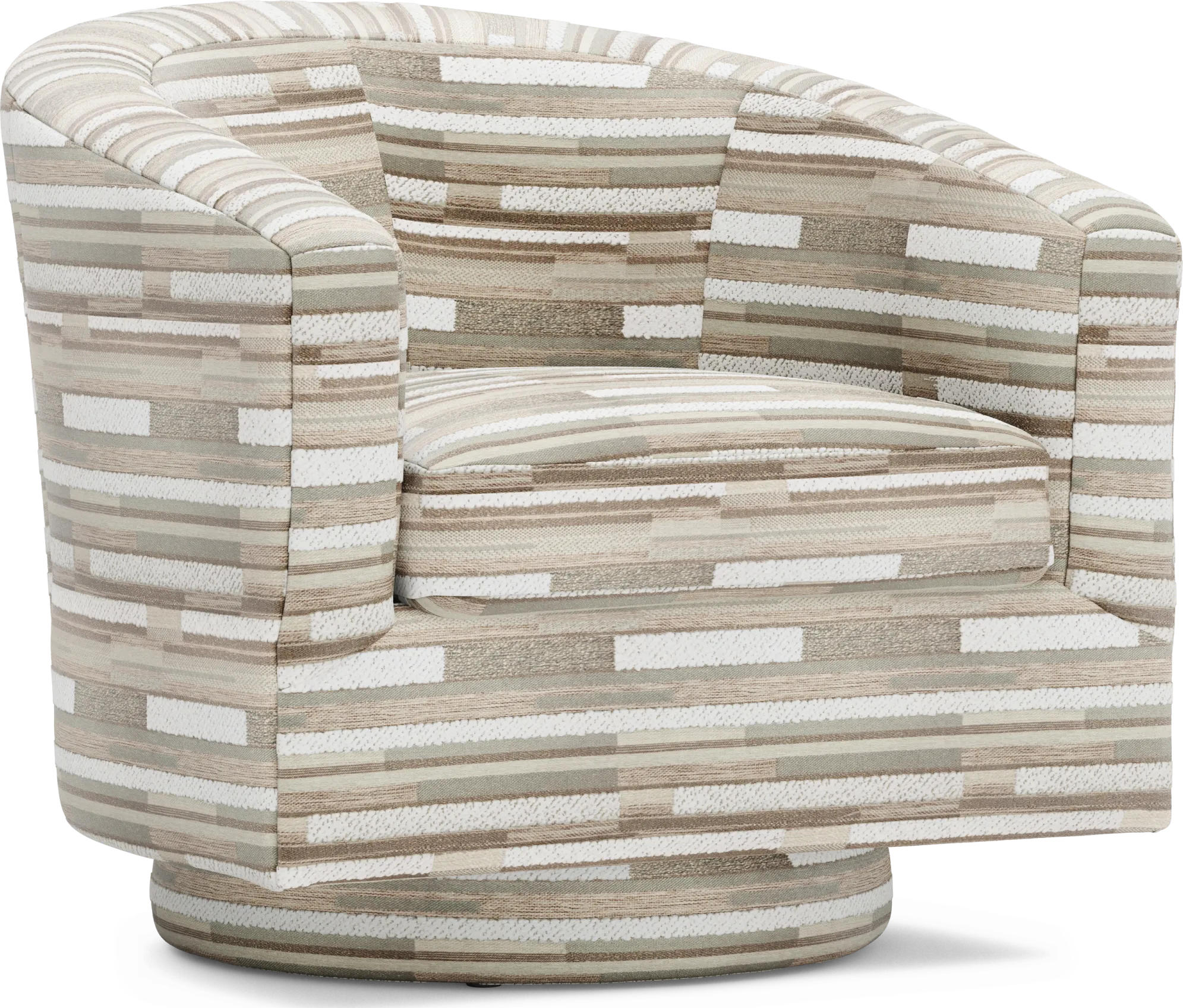 Montecito White Swivel Chair - Thumbnail - Image 1