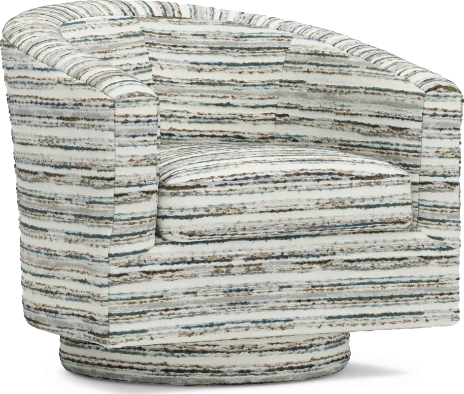 Montecito Charcoal Swivel Chair