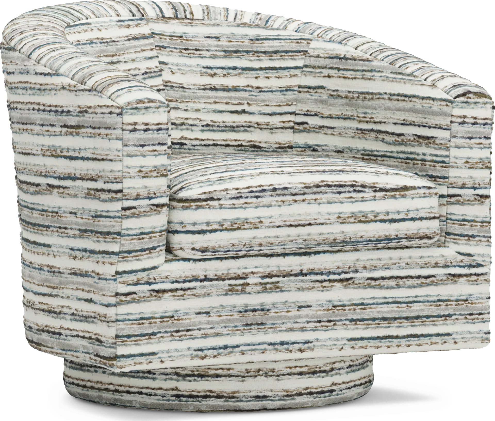 Montecito Charcoal Swivel Chair - Image 1