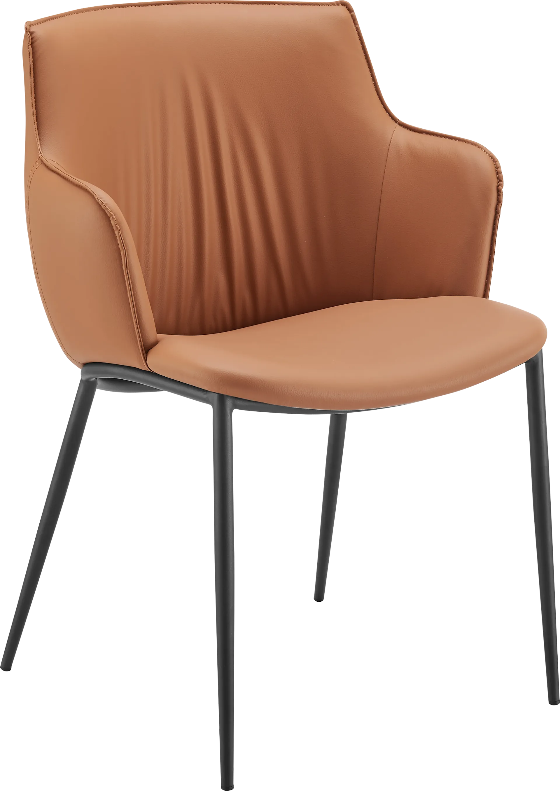 Dipaolo Cognac Arm Chair - Image 1