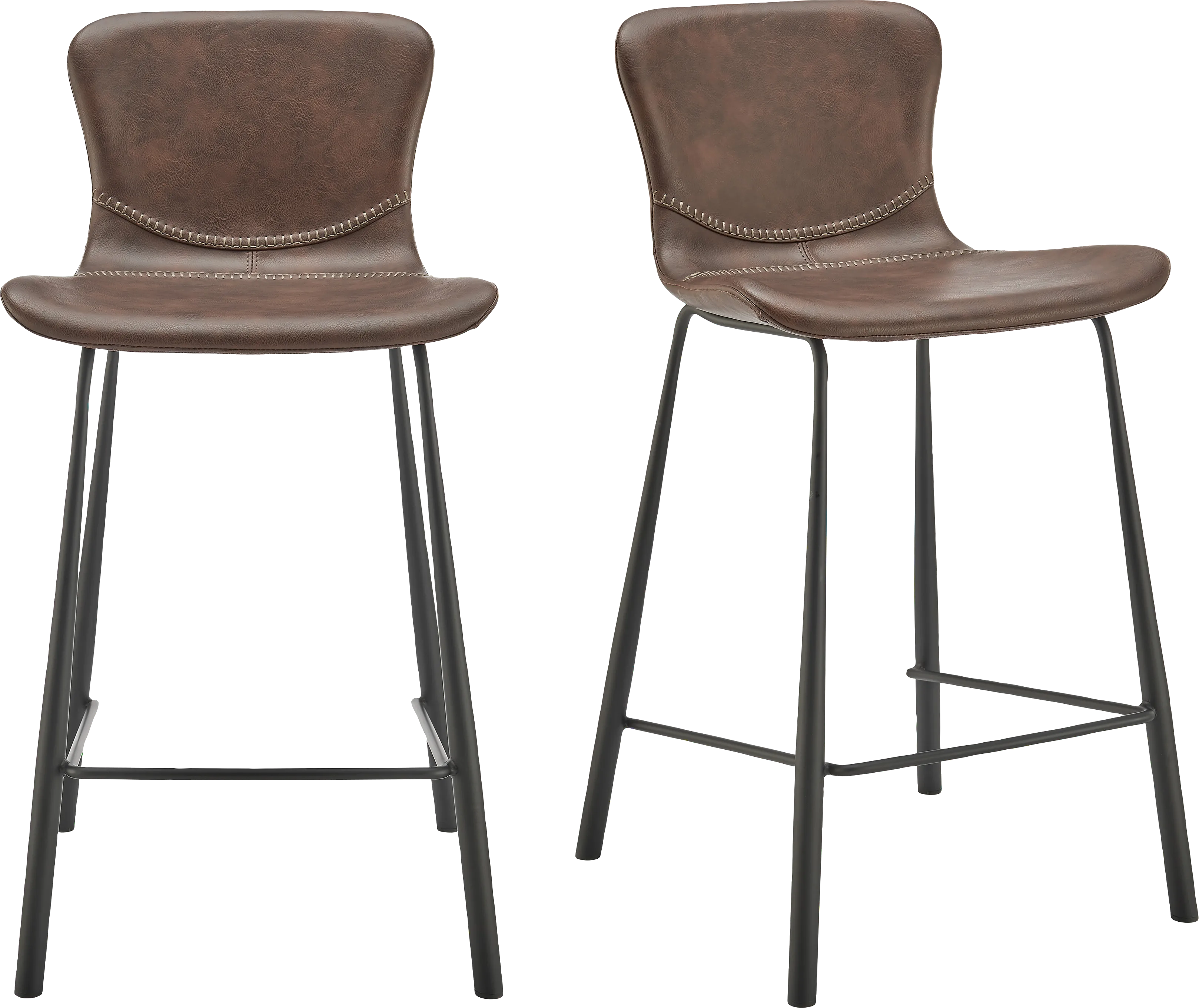 Daigle II Brown Counter Stool, Set of 2