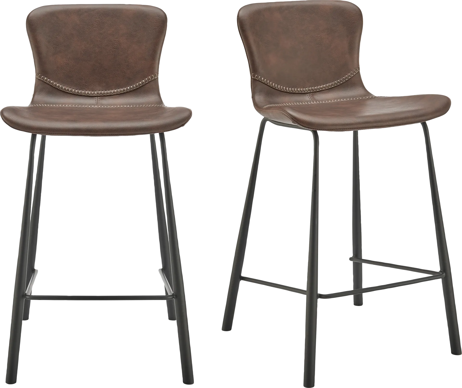 Daigle II Brown Counter Stool, Set of 2 - Image 1