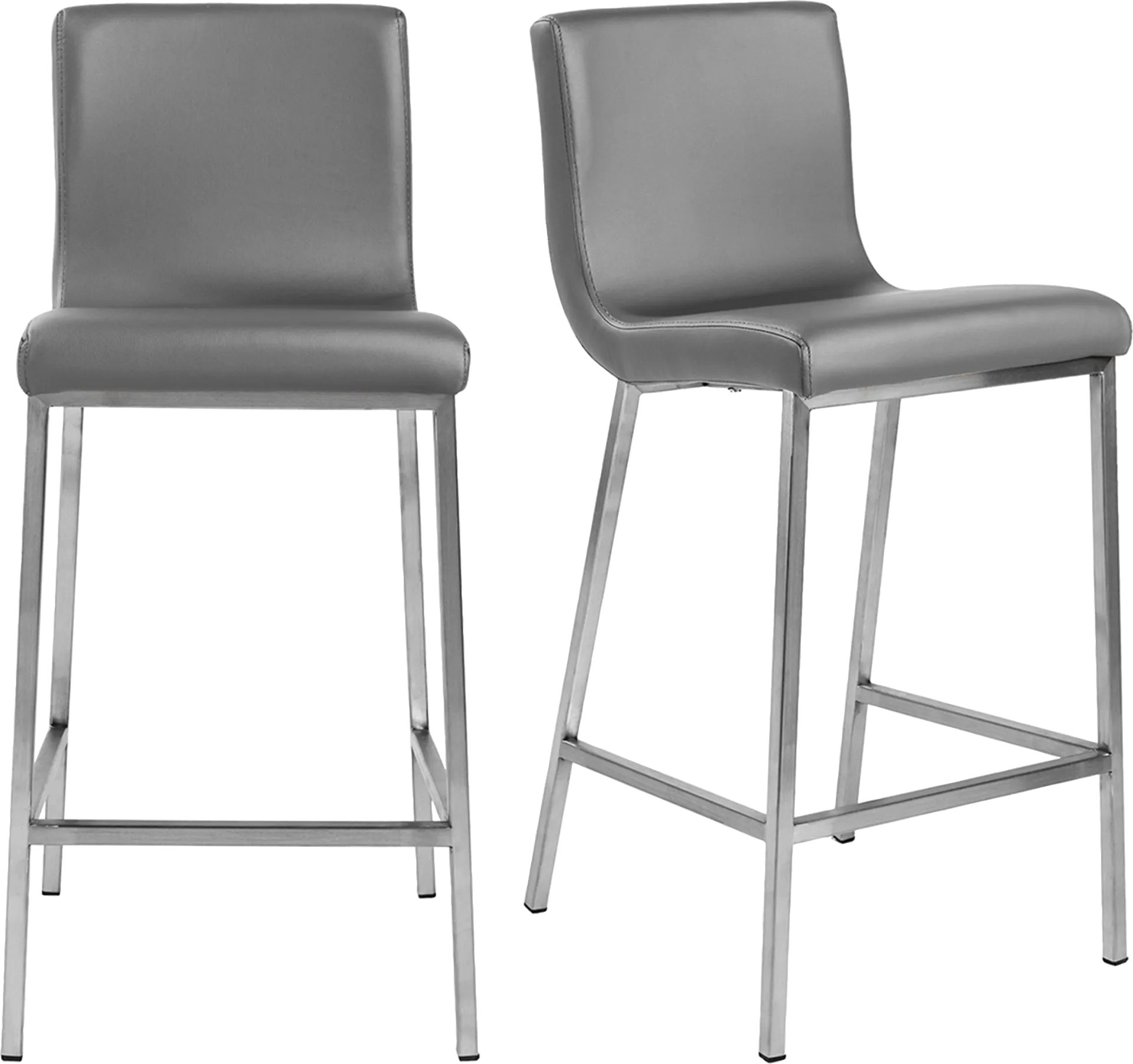 Swygert I Gray Counter Stool, Set of 2 - Image 1