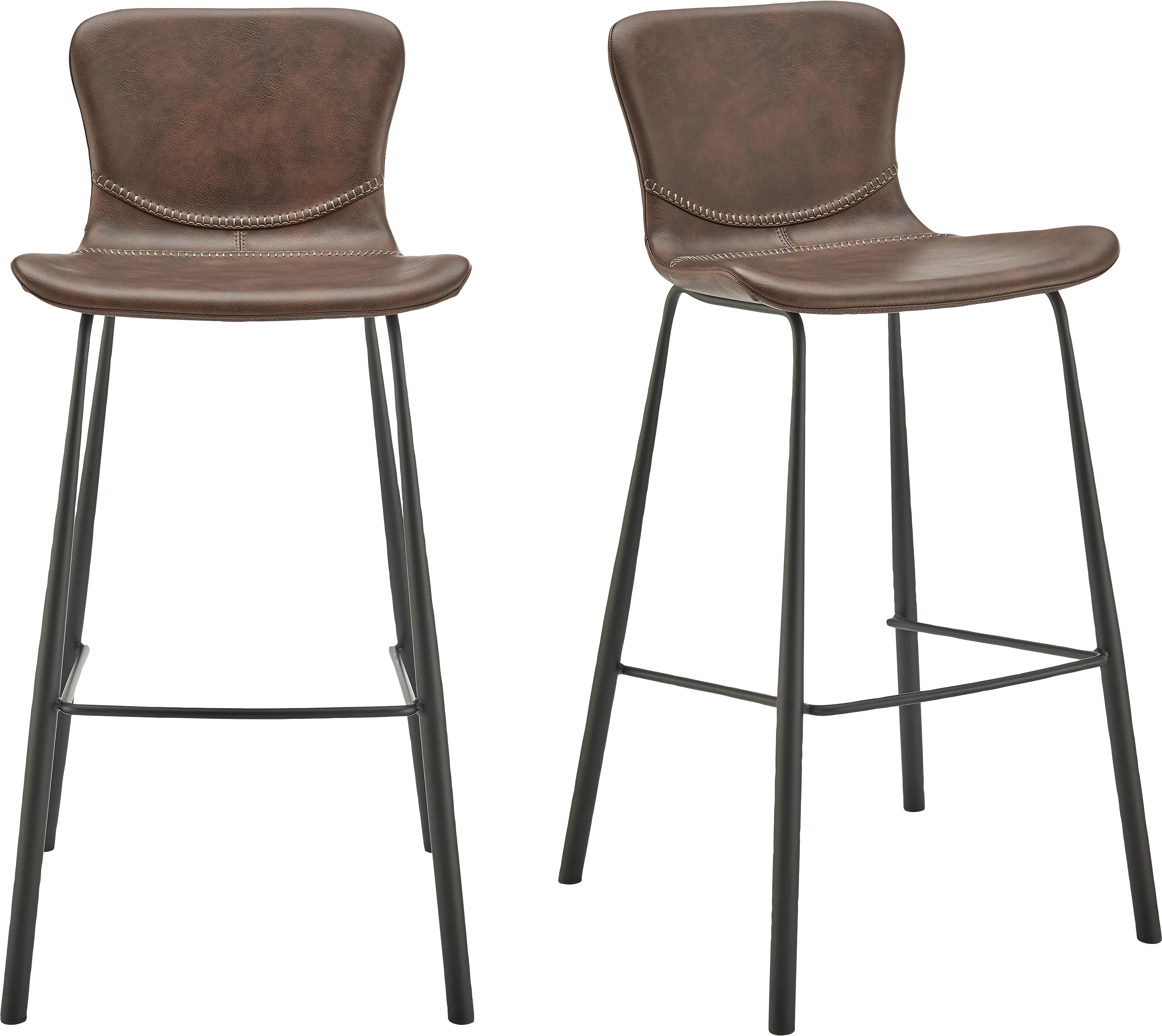 Daigle II Brown Barstool, Set of 2