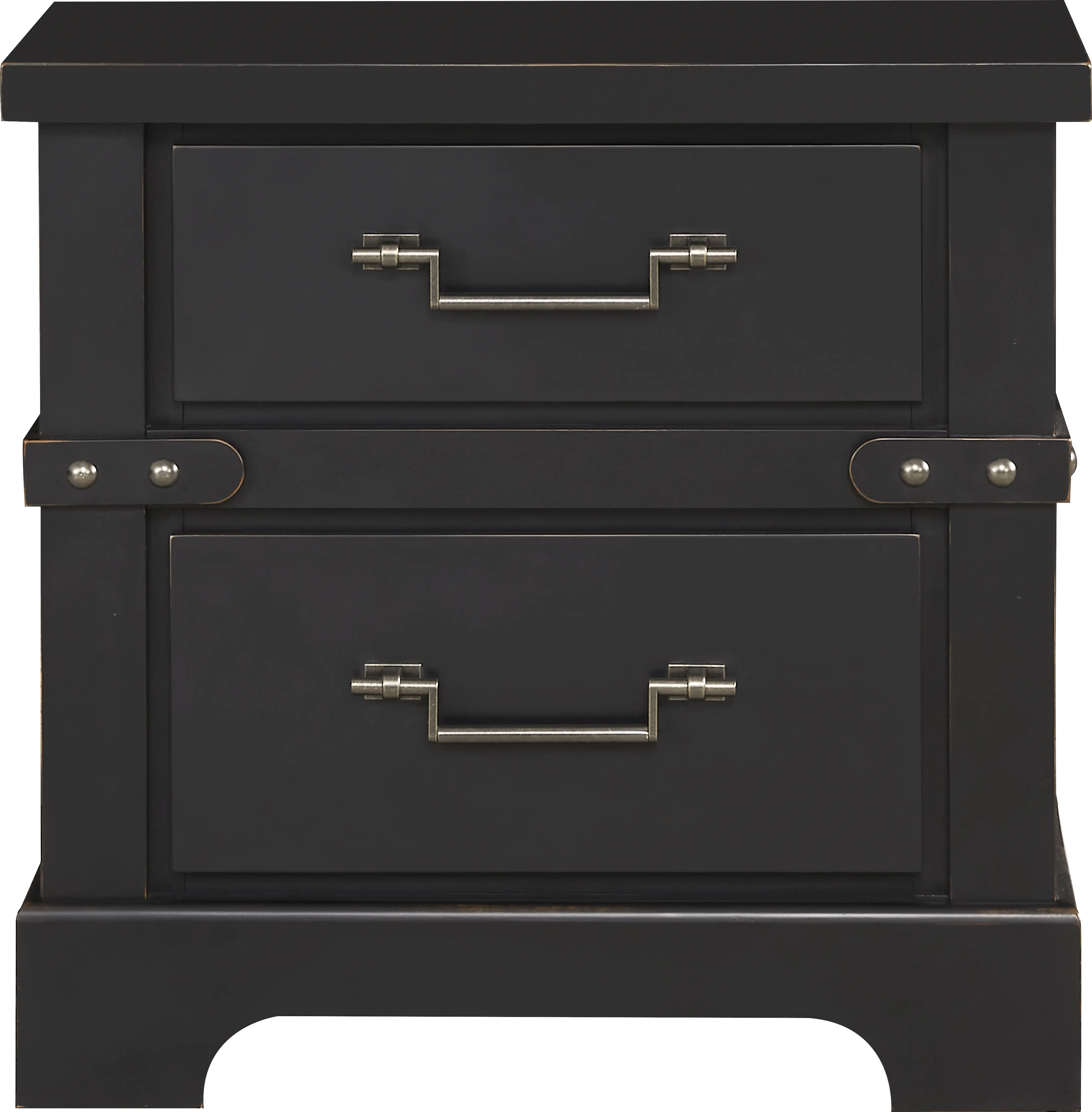 Fairhaven Black Nightstand - Thumbnail - Image 1