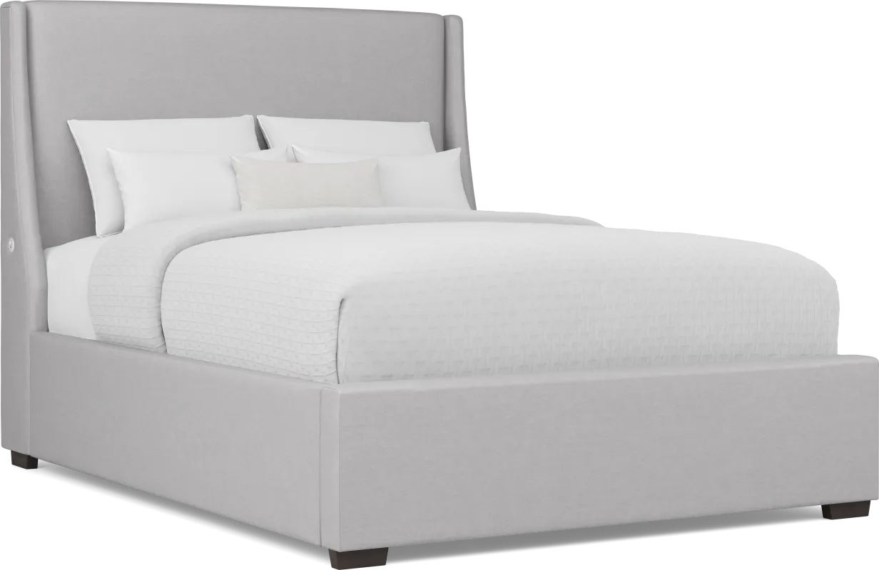 Beaufoy Gray 3 Pc Queen Upholstered Bed