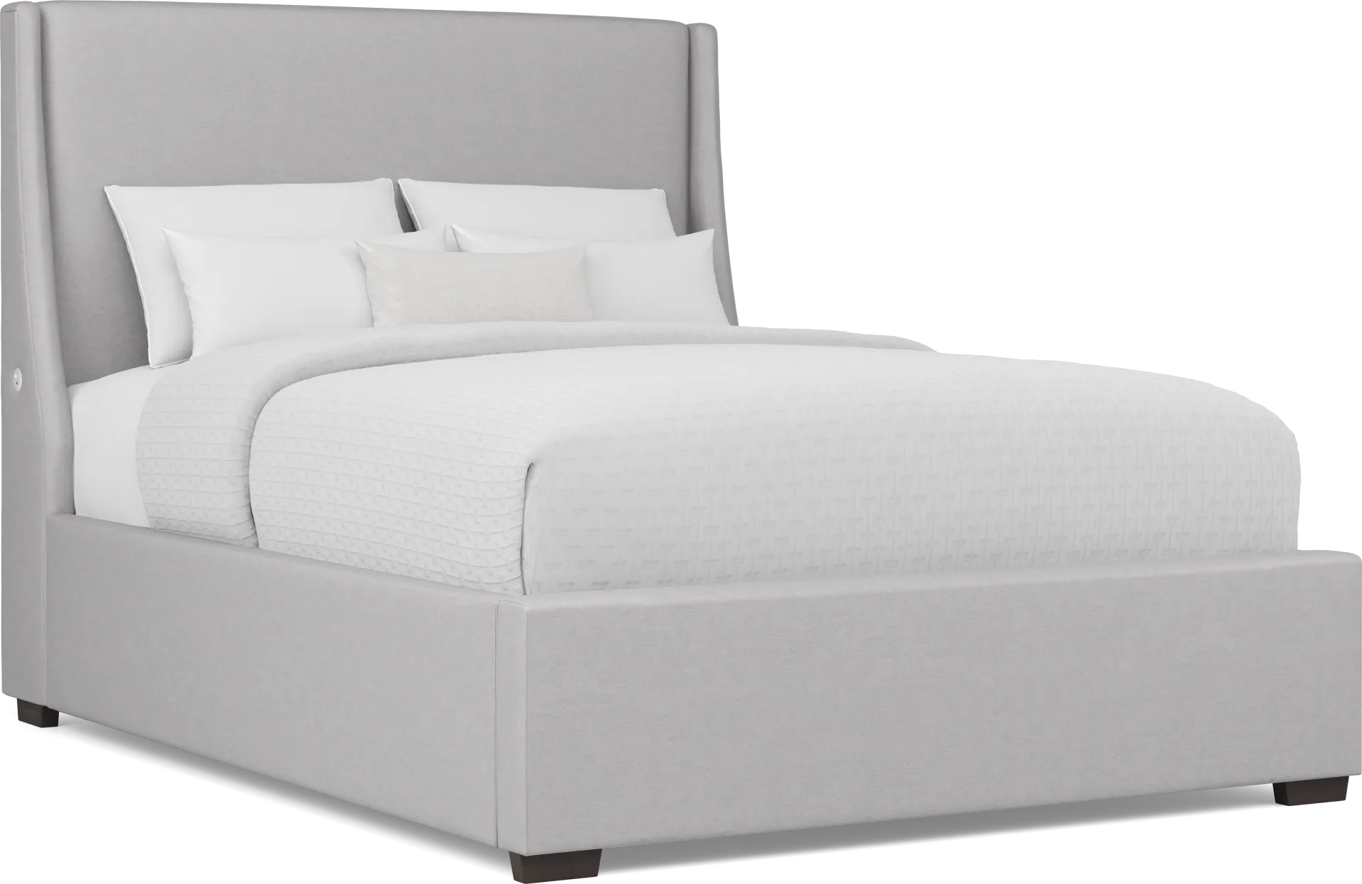 Beaufoy Gray 3 Pc King Upholstered Bed - Image 1