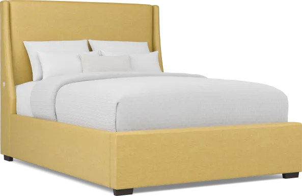 Beaufoy Yellow 3 Pc Queen Upholstered Bed