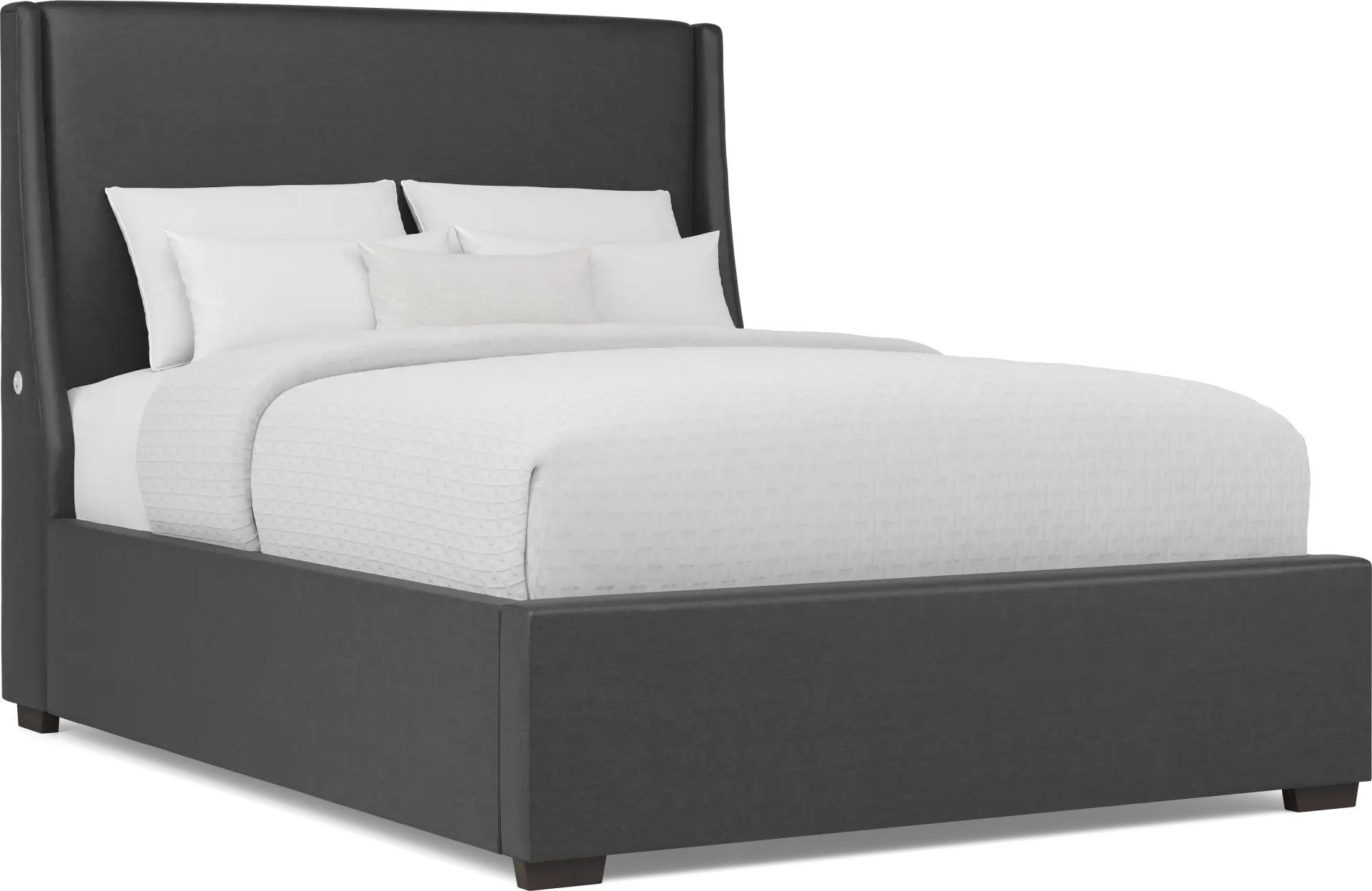 Beaufoy Graphite 3 Pc King Upholstered Bed