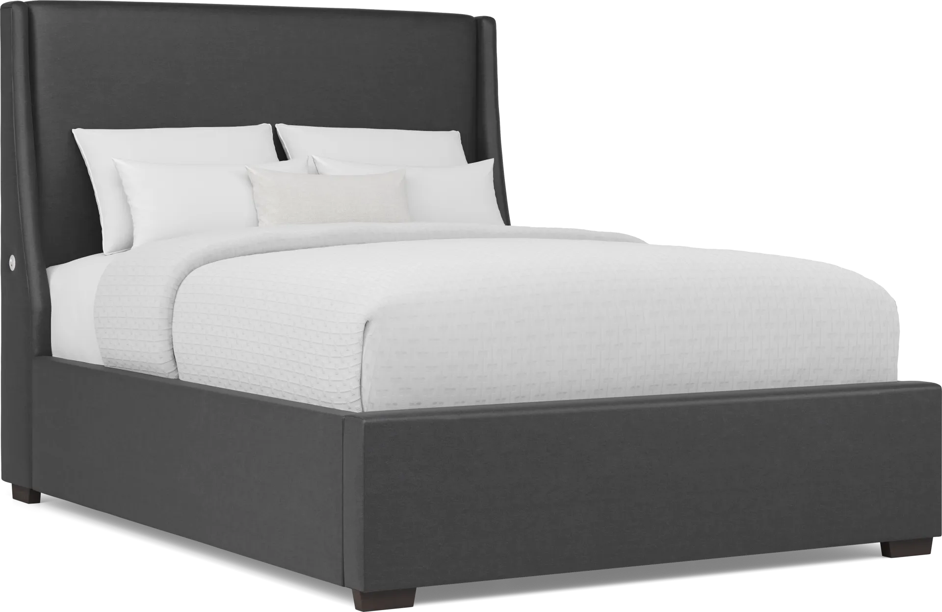 Beaufoy Graphite 3 Pc King Upholstered Bed - Image 1