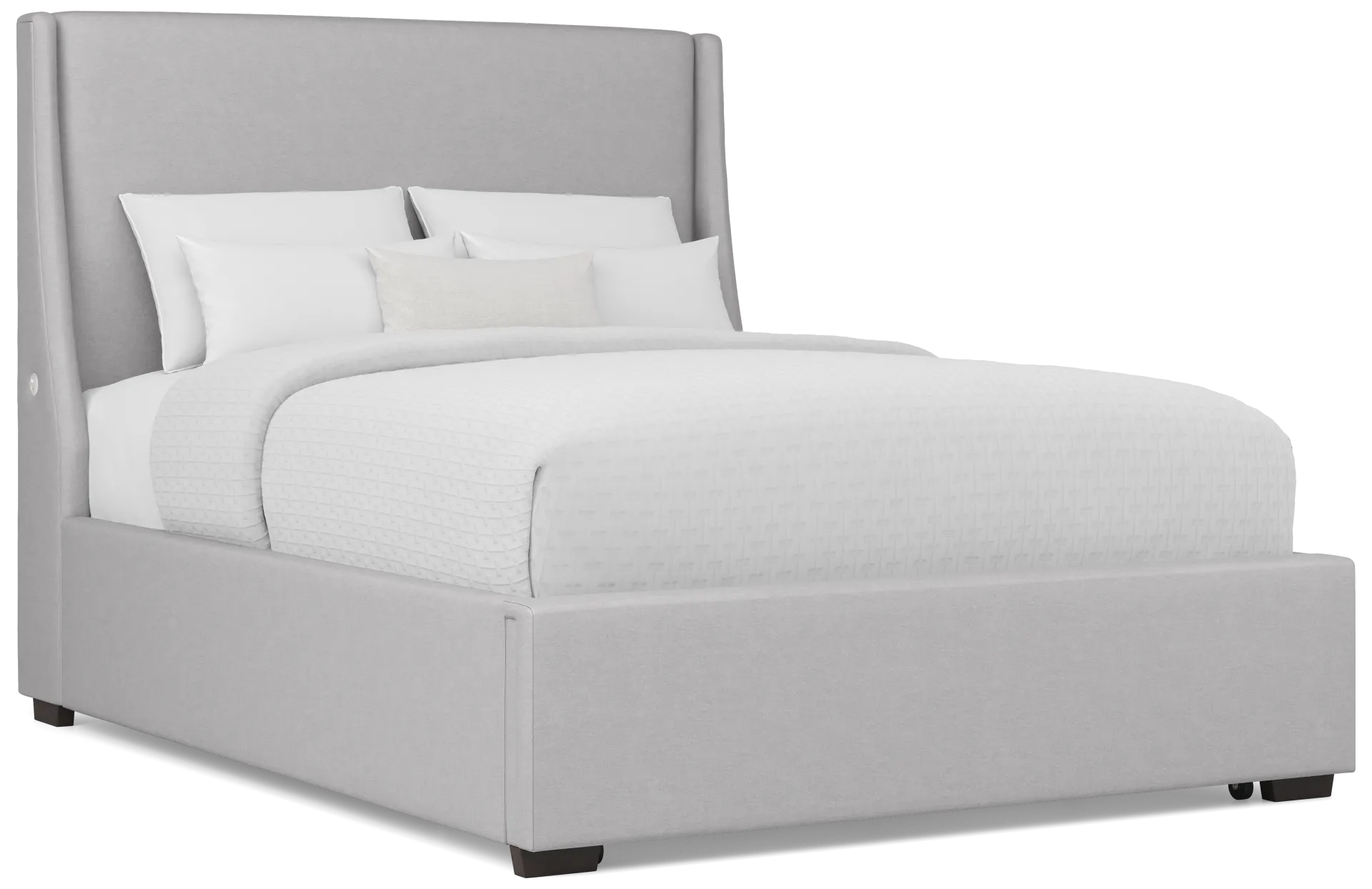 gray 3 pc queen storage bed