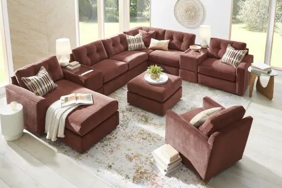 Merlot 7 Pc ModularOne Gel Foam Sleeper