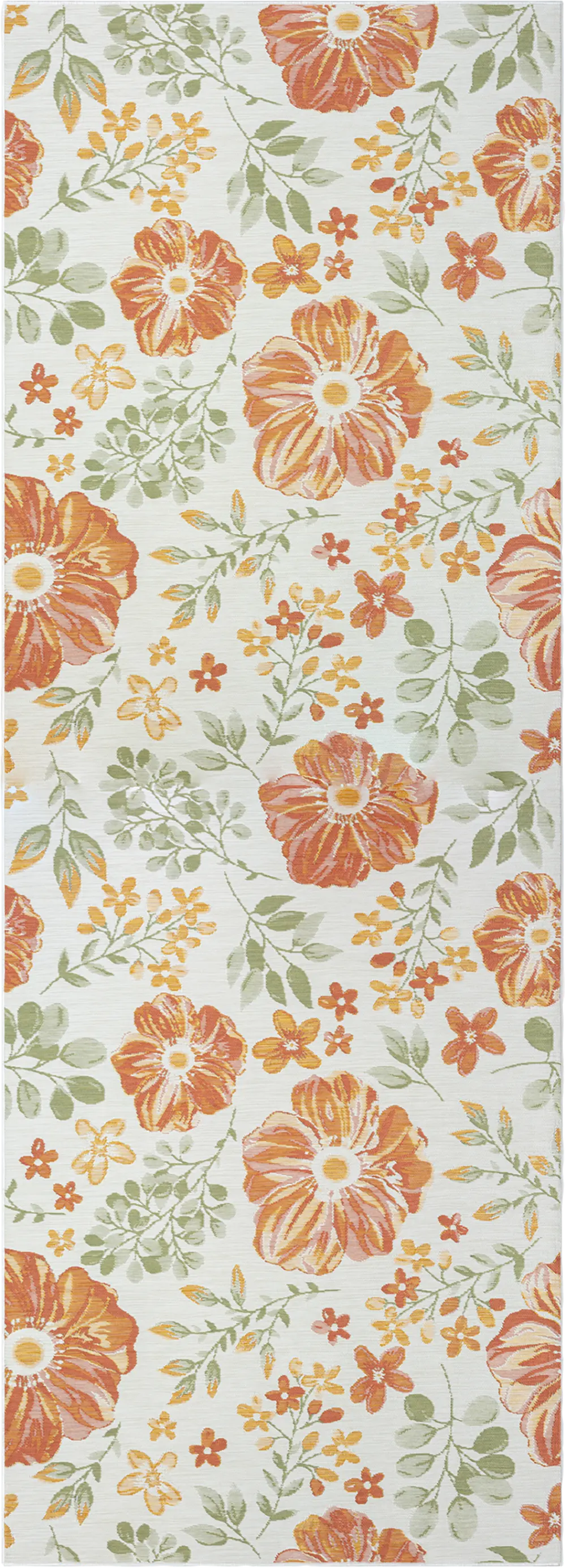 Ismaela Ivory 2' x 8' Indoor/Outdoor Runner Rug