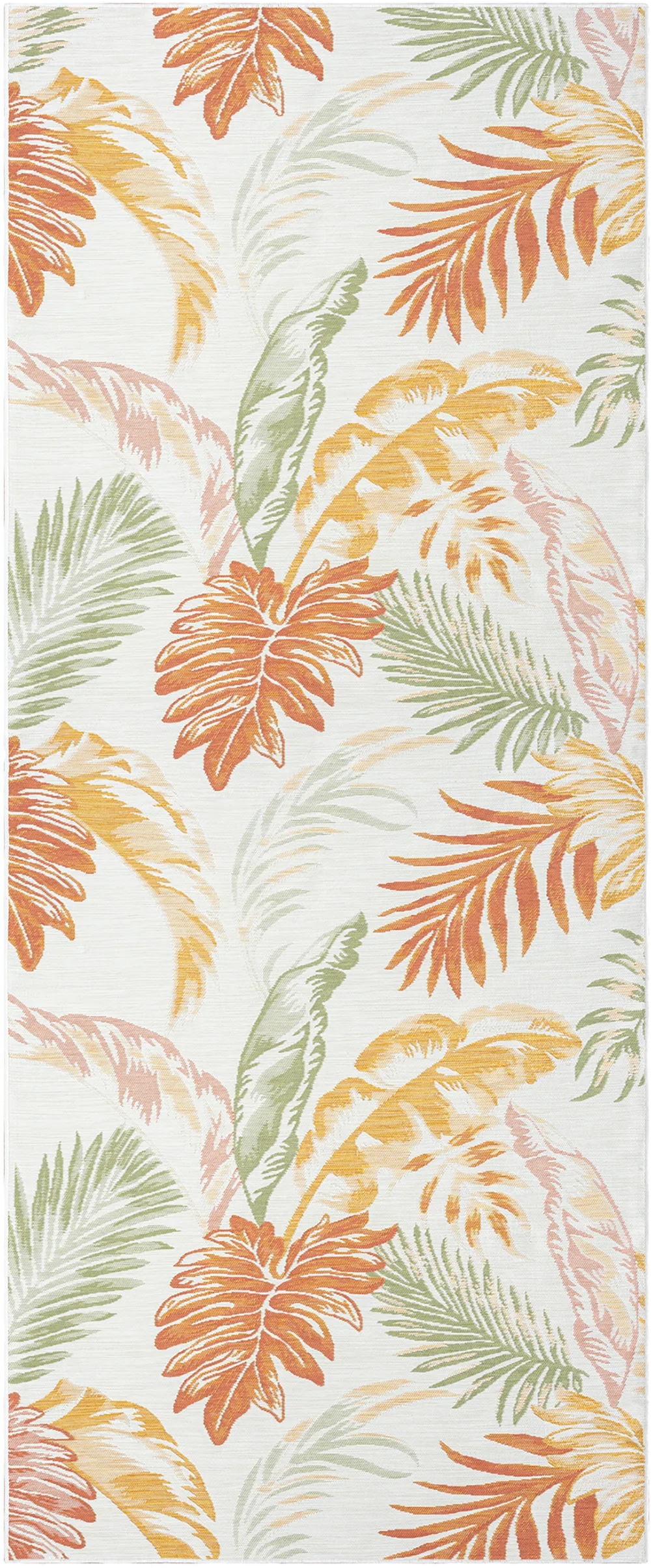 Kakay Bay Orange 2' x 8' Indoor/Outdoor Runner Rug - Image 1