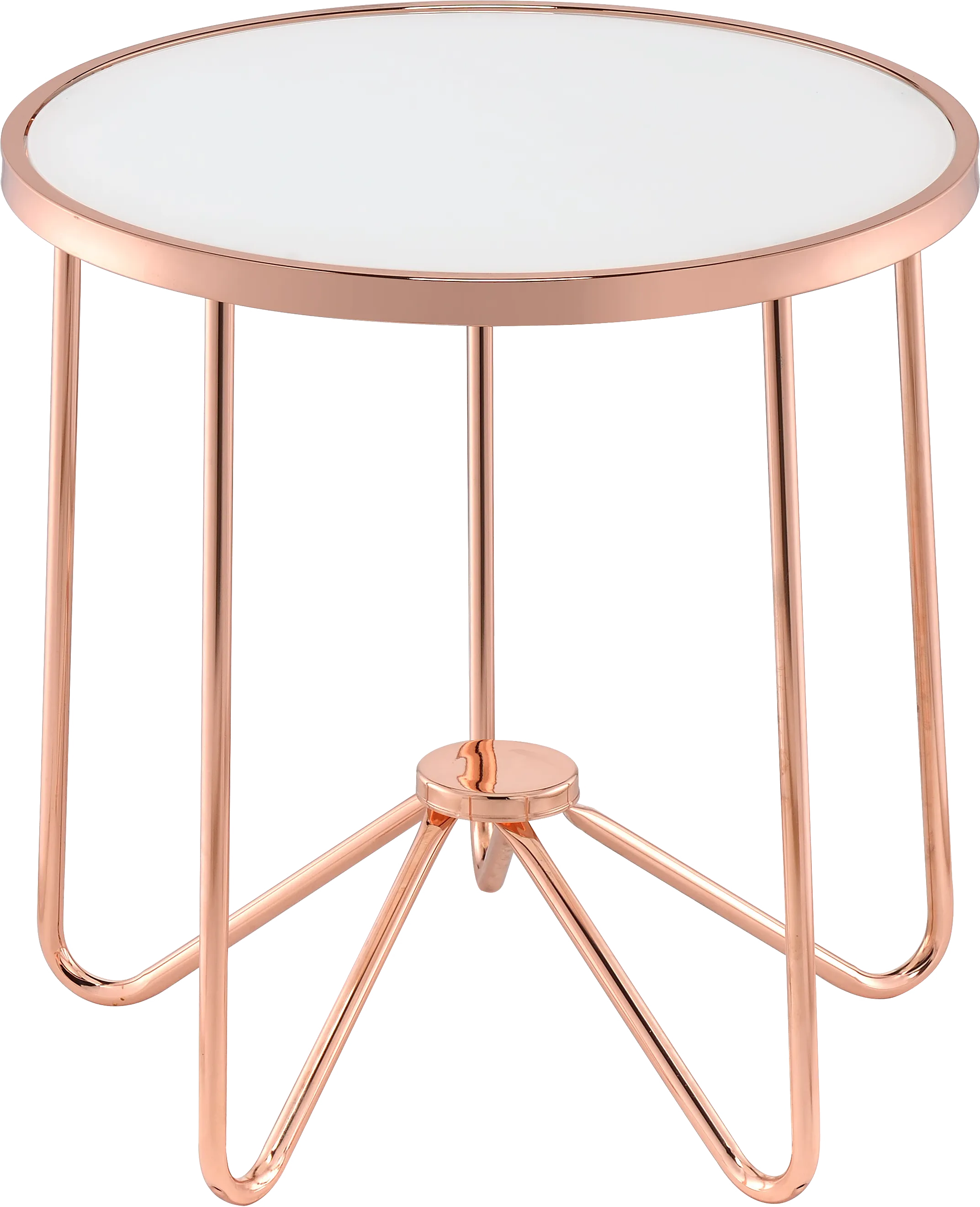 Alivia White End Table