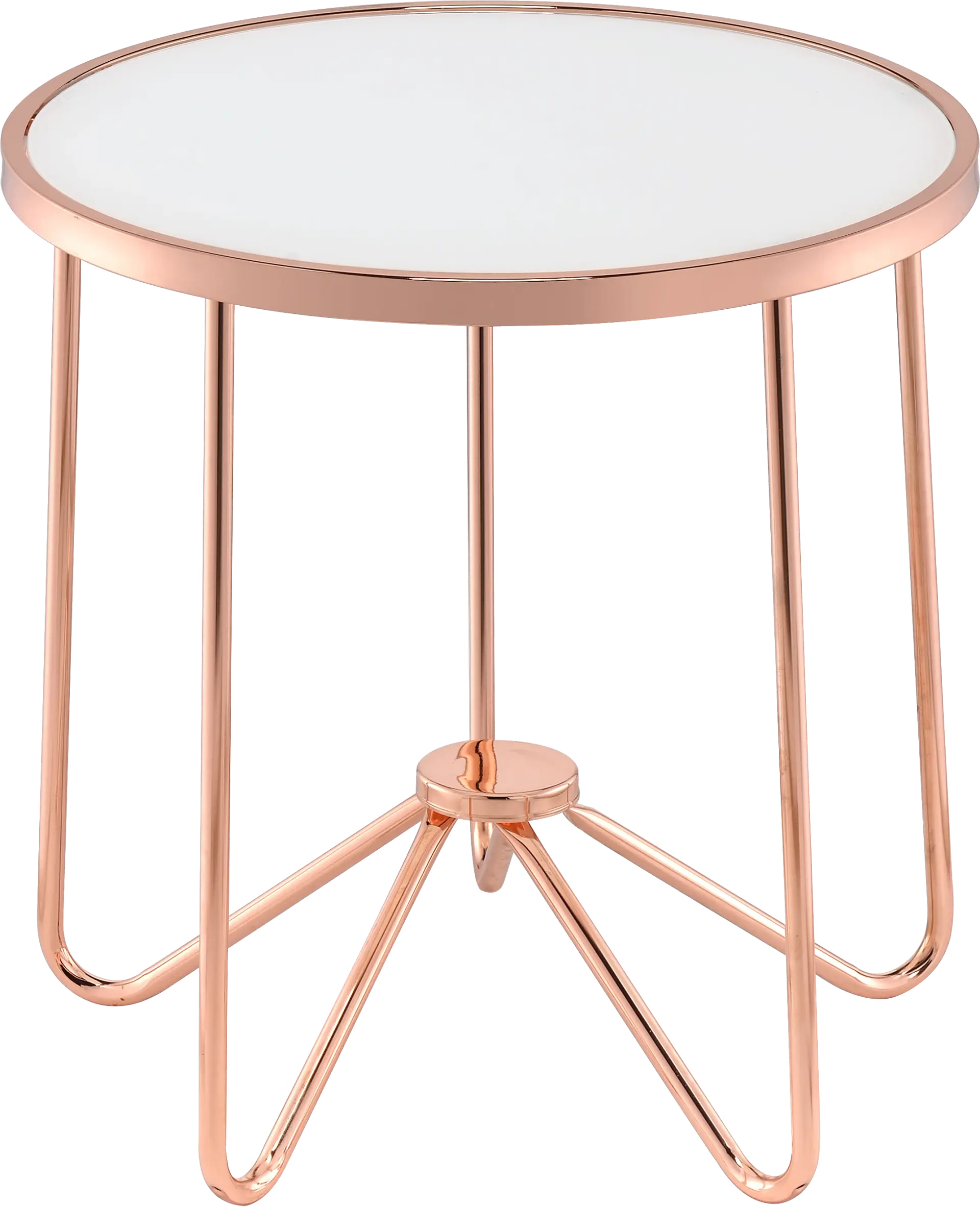 Alivia White End Table