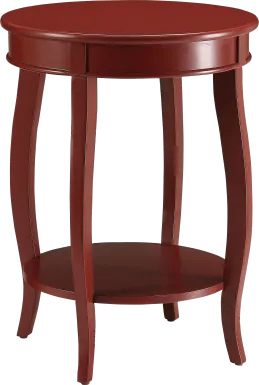 Chloris Red Accent Table