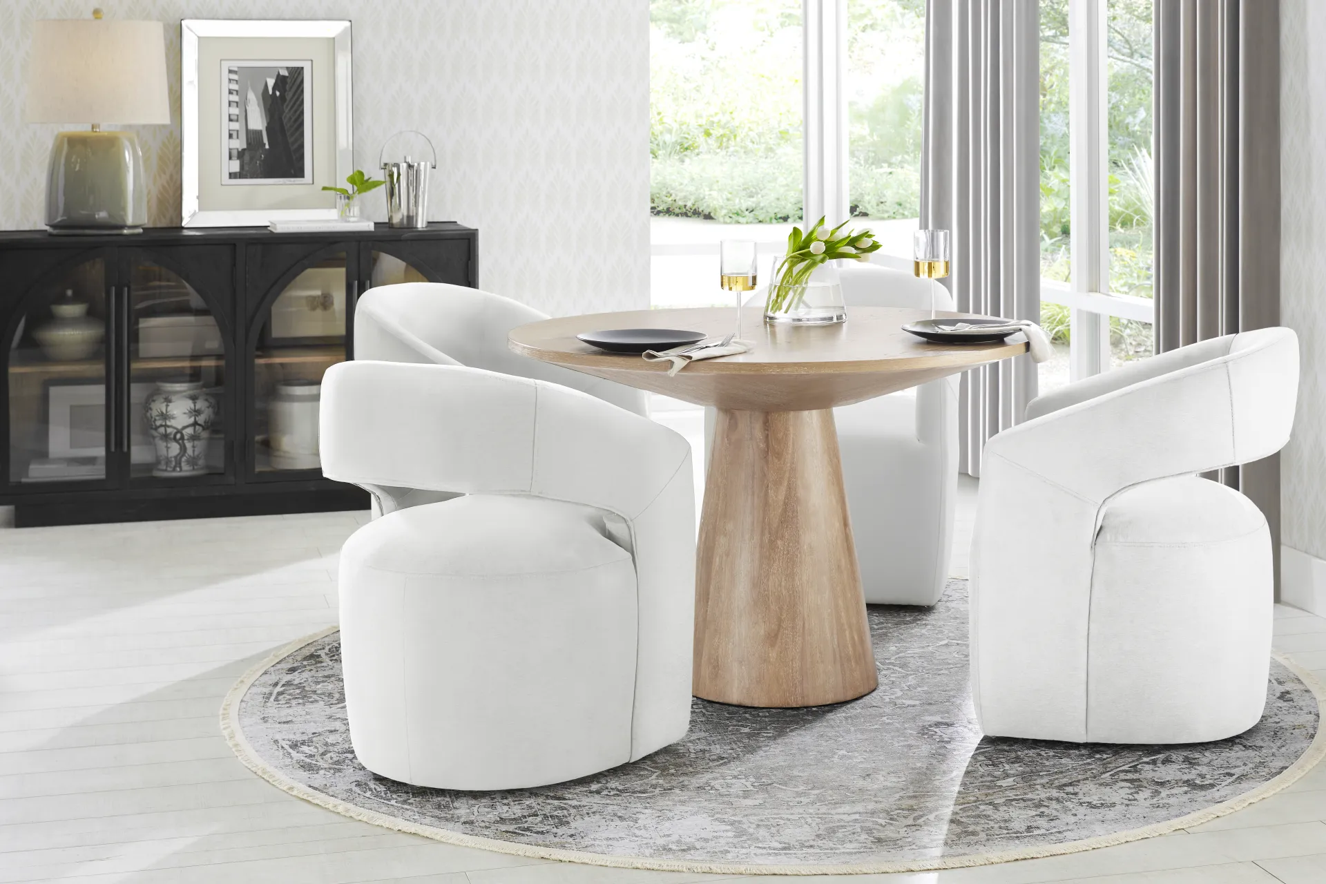 Kendall Natural 48" Round Dining Table - Image 1