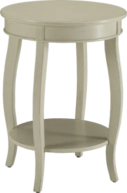 Chloris White Accent Table