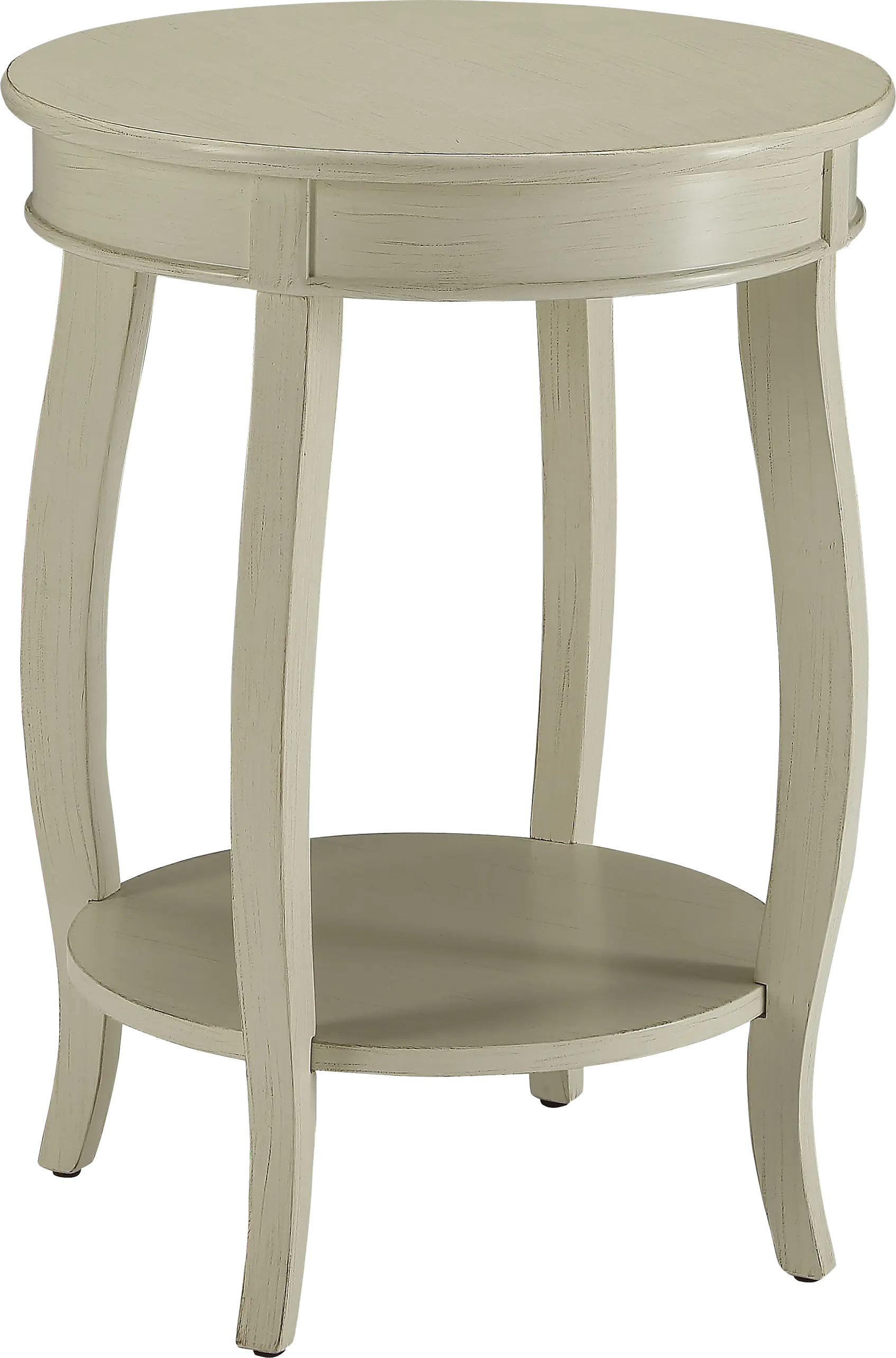 Chloris White Accent Table