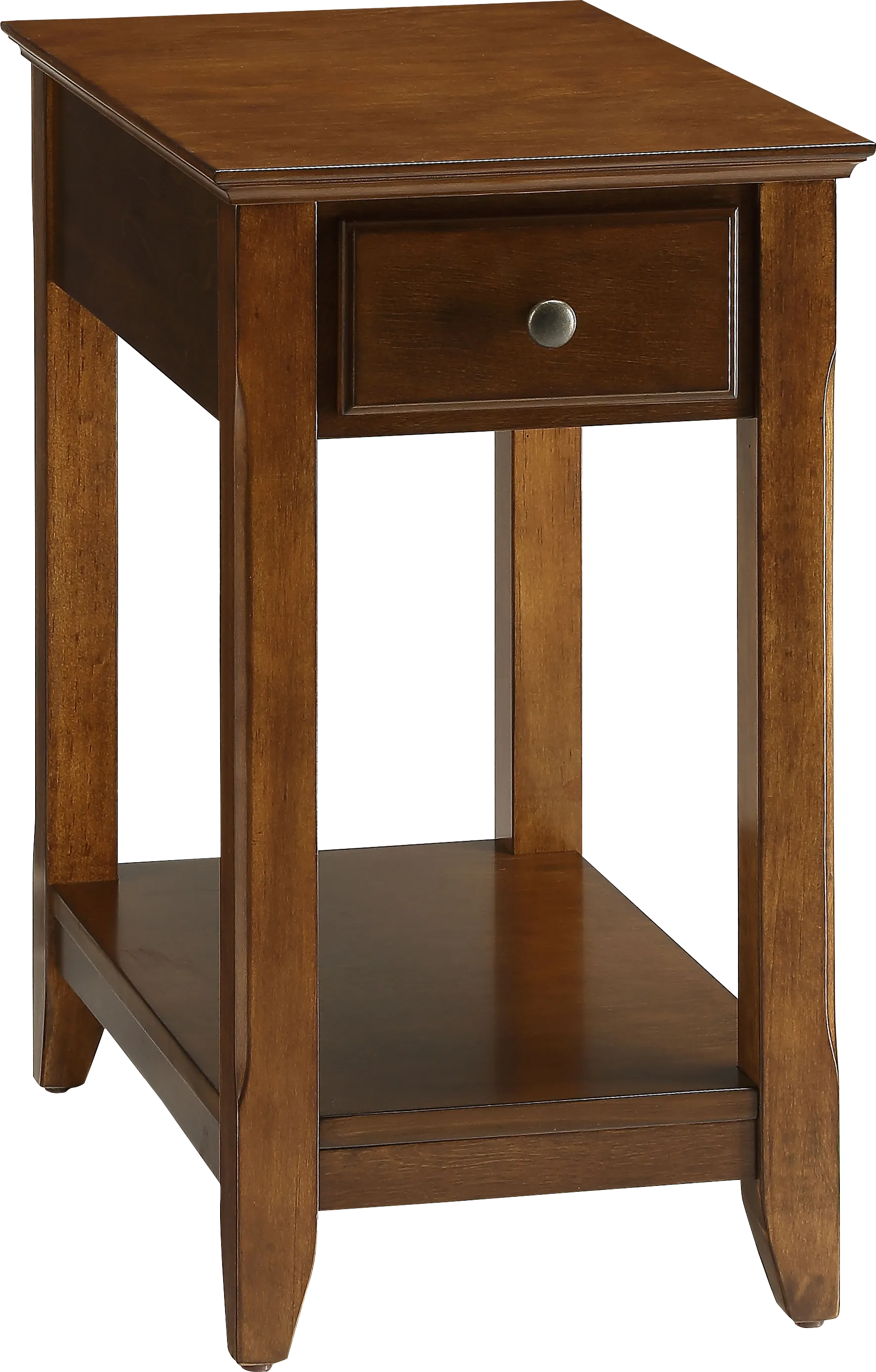 Bertie Brown Chairside Table - Image 1