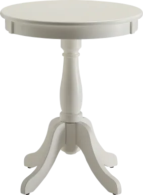 Alger White Accent Table