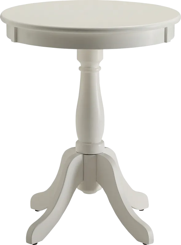 Alger White Accent Table