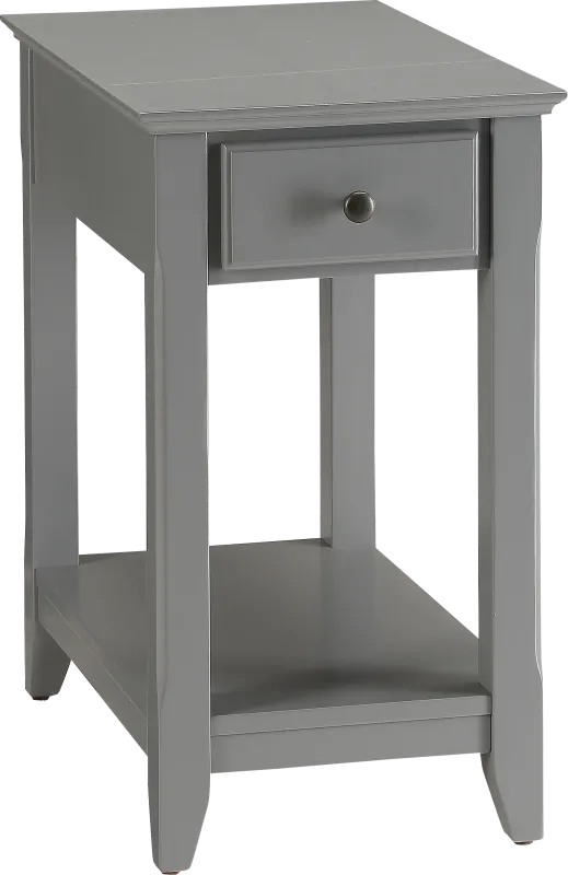 Bertie Gray Chairside Table