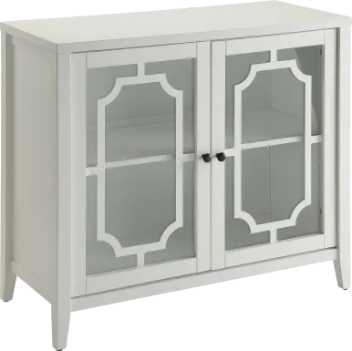 Rita White Accent Cabinet