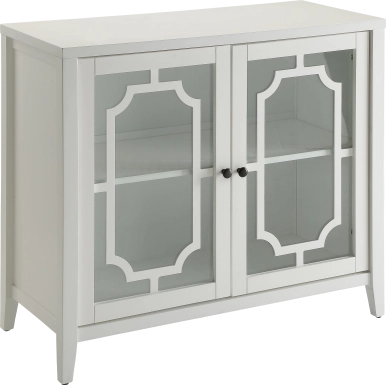 Rita White Accent Cabinet