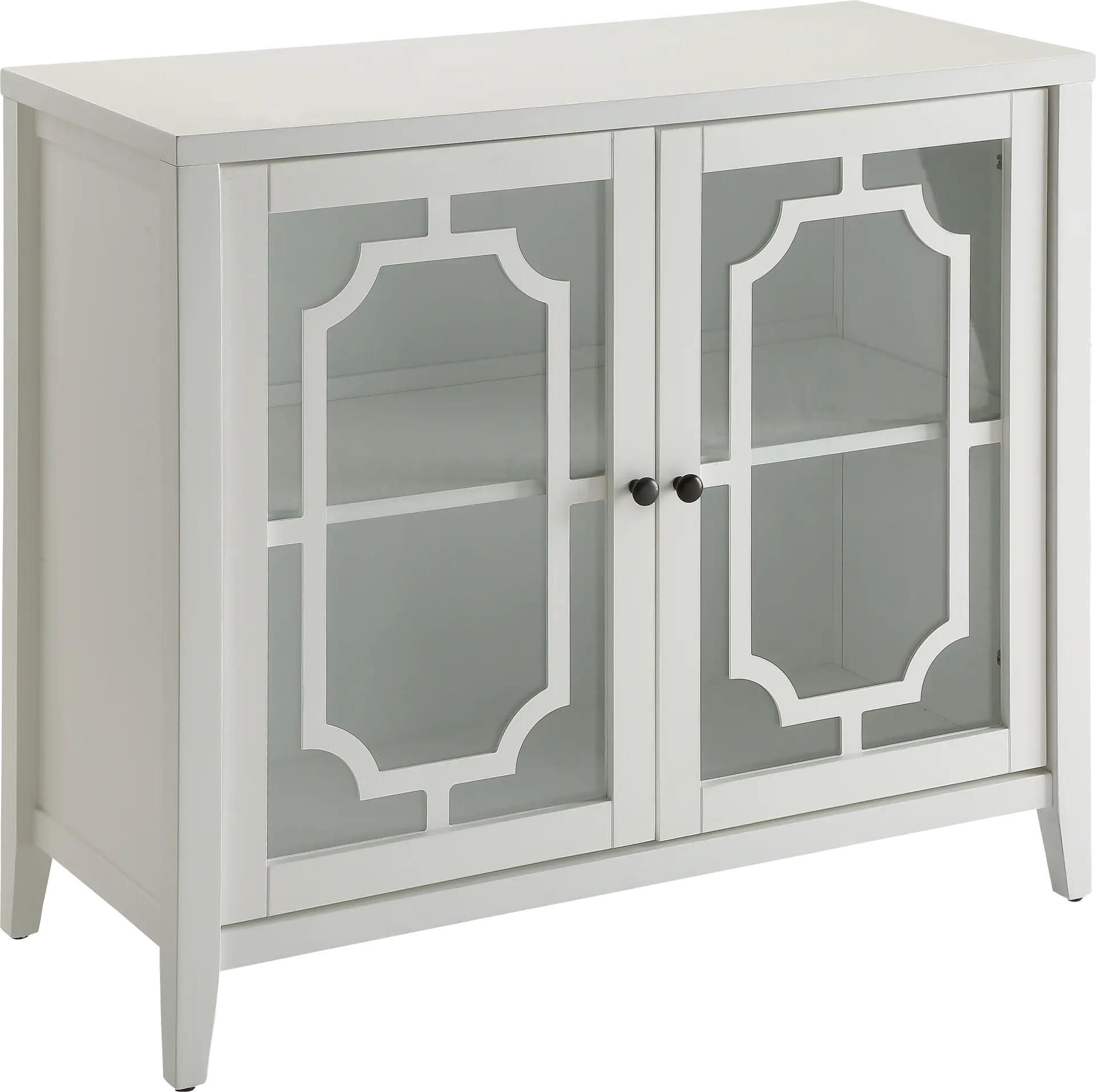 Rita White Accent Cabinet