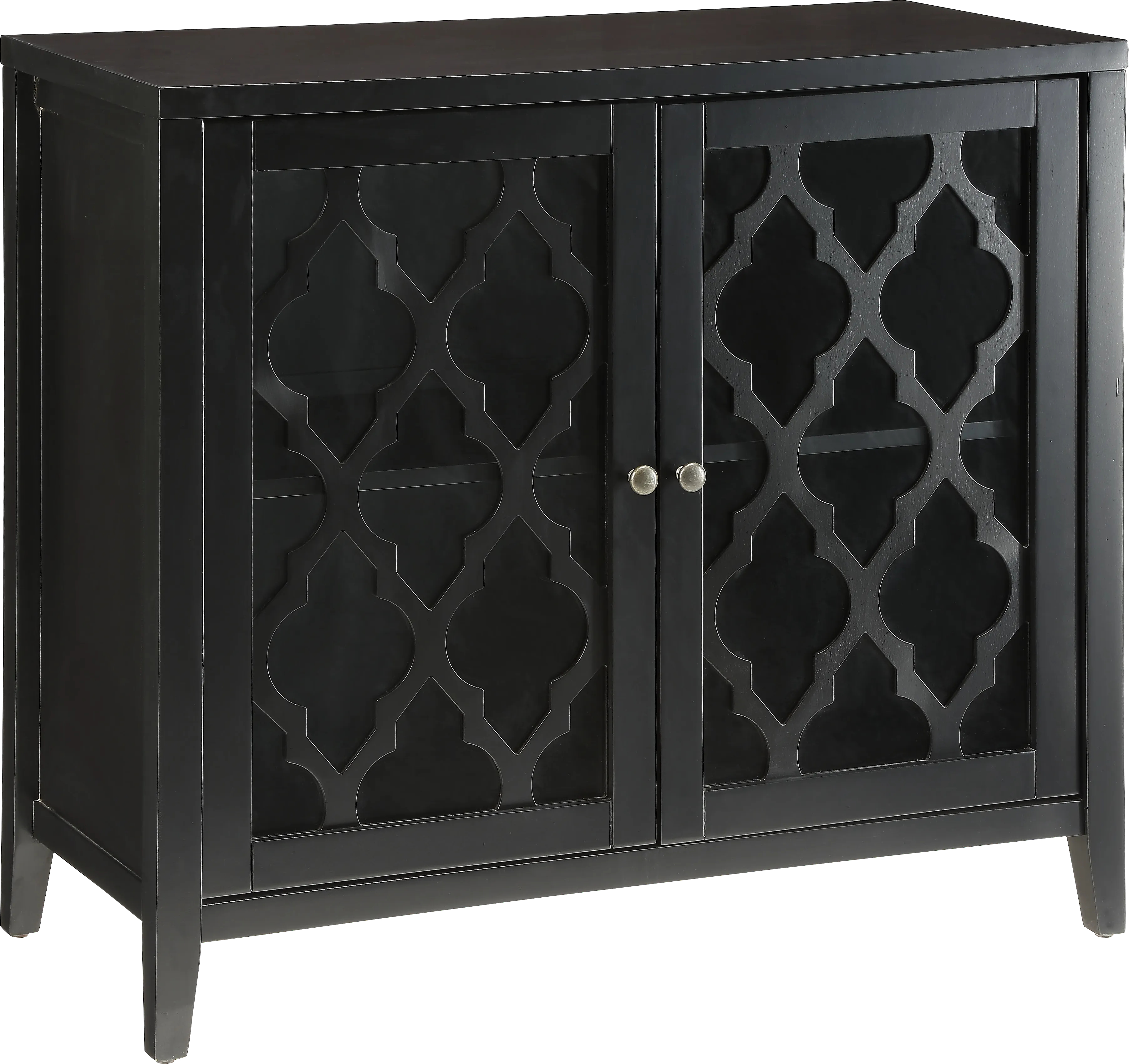 Ceara Black Large Accent Cabinet - Thumbnail - Image 1