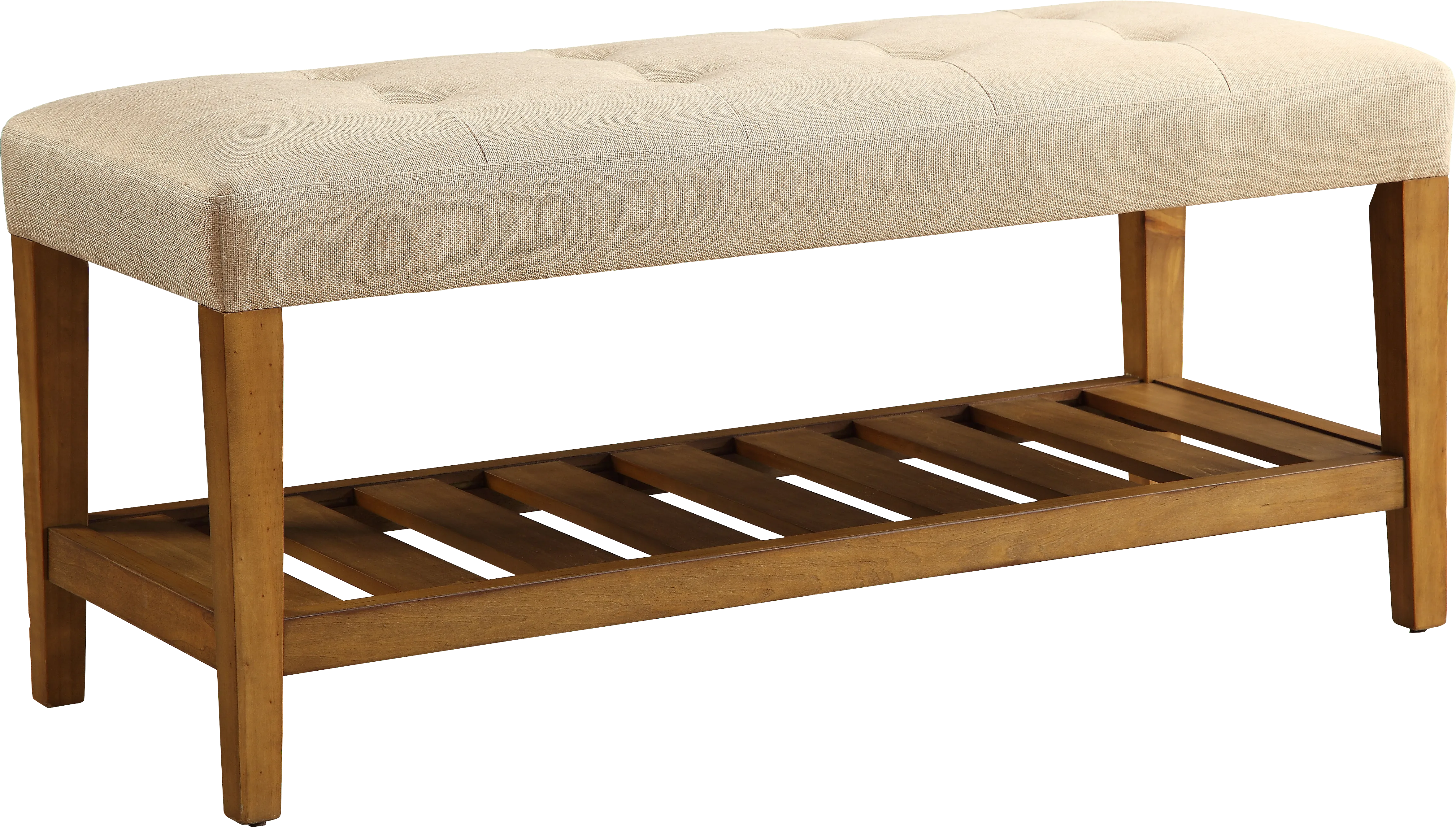 Cacia Beige Bench - Thumbnail - Image 1