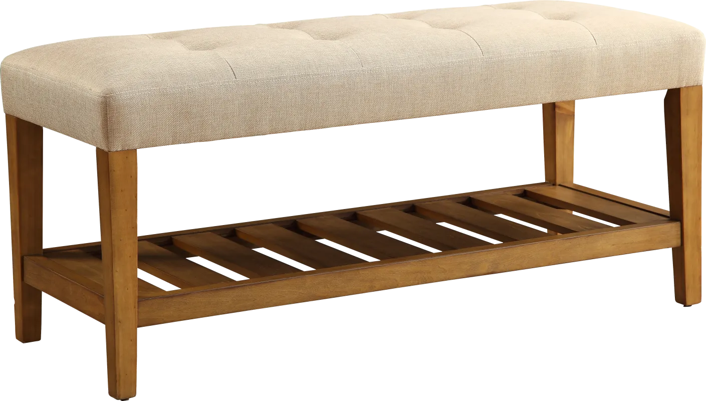 Cacia Beige Bench