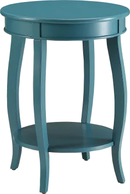 Chloris Blue Accent Table