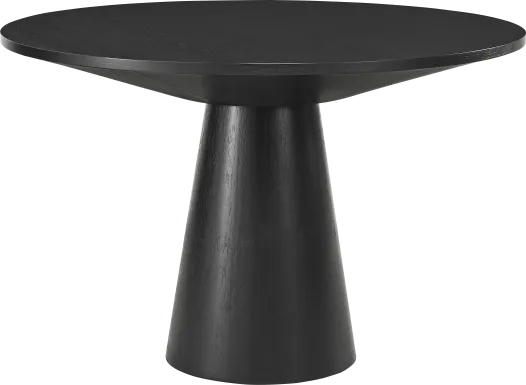 Kendall Black 48" Round Dining Table