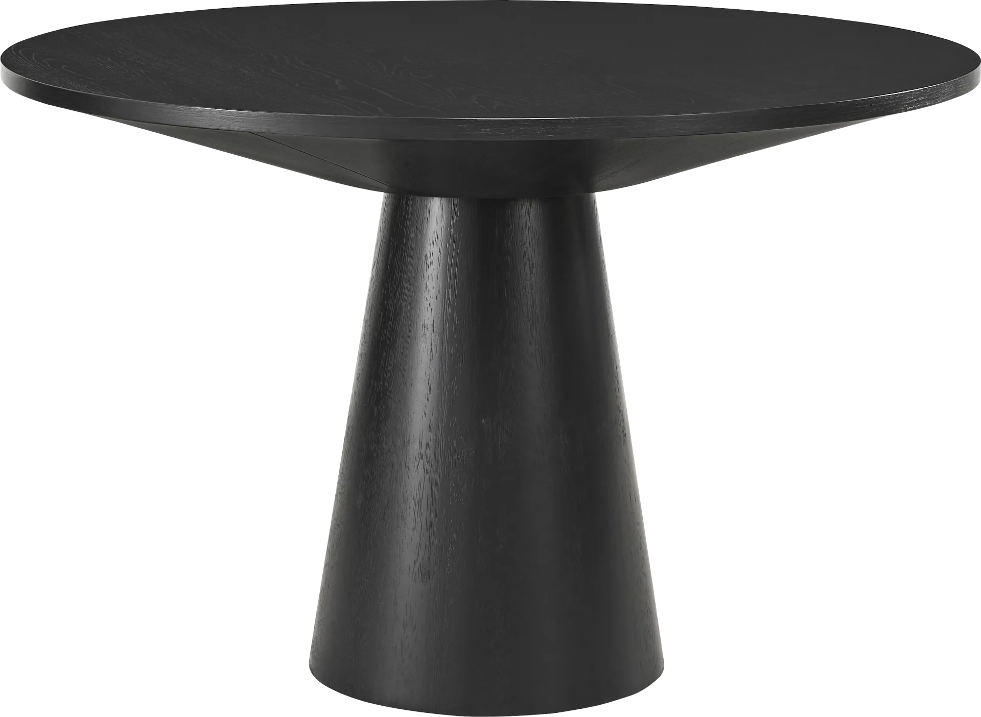 Kendall Black 5 Pc 48" Round Dining Room with Blue Arm Chairs - Image 2