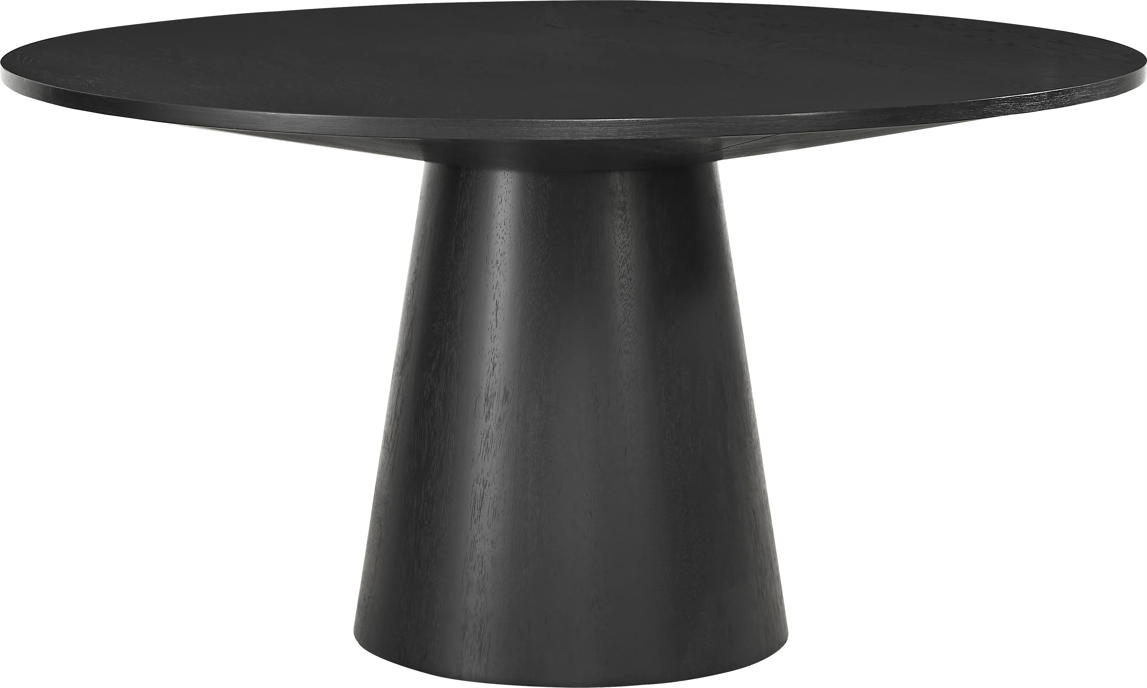 Kendall Black 5 Pc 59" Round Dining Room with White Cascade Park Arm Chairs - Thumbnail - Image 2