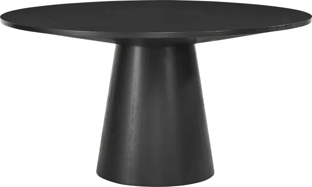 Kendall Black 59" Round Dining Table