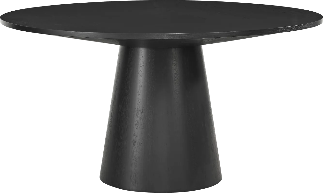 Kendall Black 59" Round Dining Table
