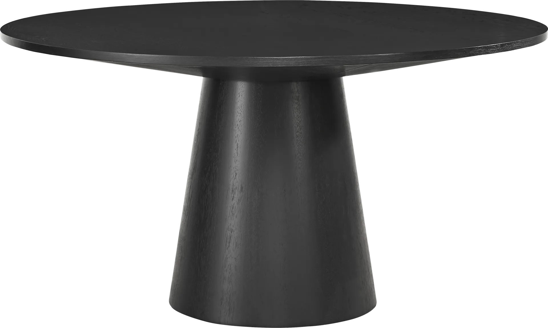 Kendall Black 5 Pc 59" Round Dining Room with White Cascade Park Arm Chairs - Image 2